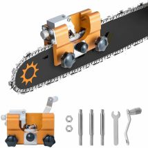 Affilatrice Per Motoseghe, Kit Di Affilatura Per Catene Di Motoseghe Con 3 Frese In Carburo, Adatta A Tutti I Tipi Di Motoseghe, Strumento Portatile 