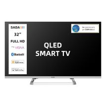 Saba Smart Tv 32" Hd Ready, Sistema Operativo Vidaa, Triplo Ter Dvbt2/c/s2 Hevc Main10, Certificato Tivusat, Piedistallo Centrale, Dolby Audio