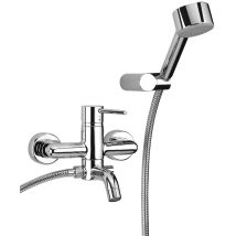Externer Einhebel-wannenmischer Mit Flexibler Kopfbrause Und Brausehalter Paini Cox 78cr105 Chrom