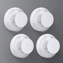 Crochet Ventouse Mural, Crochet Crochet Mural D'Aspiration En Plastique Avec Force Puissante Réutilisable Lot De 4 Patère Porte Serviette Couronne 