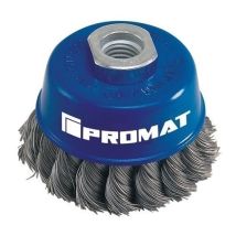 Cepillo industrial de taza para amoladora 065 mm – Acero inoxidable – Ideal para desbaste y limpieza de superficies metálicas