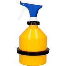 Pulverizador amarillo 1 l – Chapa de acero galvanizado – Boquilla ajustable – 300 mm altura – 132 mm diámetro
