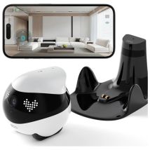 Enabot Robot Domestico Mobile Ebo Air 2 Monitoraggio Rilevamento Movimento Blu