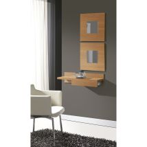 Consola Recibidor 1 Cajón 70x28x19.5 cm Cerezo – Madera de aglomerado – Ideal para hogar