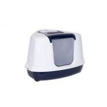 Moderna – Corner Hooded Flip Loo Cat Litter Box – 56 cm – BPA-free, Non-toxic, Recyclable Plastic