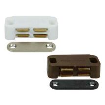 Cricchetti Magnetici Piccoli- - Mm.45x21x13h. Attrazione Kg.3,5 Bianco Ucn10 - 12 Pezzi Varec