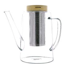Teiera in vetro Ogo Gustave 1,2L – Trasparente – Infusore in acciaio inox – Capacità 8-12 tazze