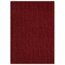 Sanat Hali - Tapis Shaggy 120x170 Rouge Tissé Rectangle Motif Uni Sg Loca