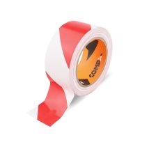 Kompaktes Signalklebeband 33m X 50mm Weiß/rot