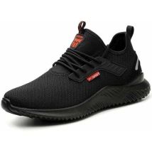 Leichte Sicherheitsschuhe Baustellenschuhe Stahlkappenschutz Atmungsaktiv Rutschfest Sicherheitssneaker Arbeitsschuhe Herren Damen Unisex Größe 43 Eu 