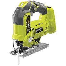 Ryobi – Sierra de calar a batería 18V – Corte en madera 101mm, metal 6mm, peso 2.1kg, velocidad ajustable, luz LED
