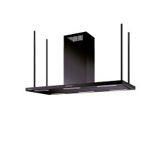 Baraldi - Cappa Elea Centrale Cm176x60 Camino Centrale - Nera - 900 M3/h