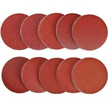 Zvd - Sanding Discs 75mm Round Sandpaper Sander Sandpaper 80/100/180/240/600/800/1000/1200/2000/3000 (100 Pcs)