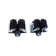 Fermaporte Due Gancio – 4260383630973 – Set di rotolo del supporto del dispositivo composto da 2 supporti per gambi – 4260383630966