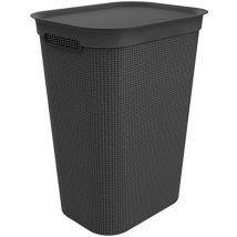 Wäschekorb schwarz 50 l 0235005
