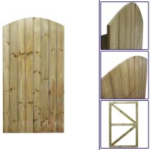 Premier Garden Supplies - Premier 6ft Tongue & Groove 90cm Wide Fully Framed Arch Top Gate
