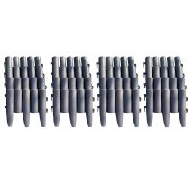 Selections - Set Of 16 Plastic Wood Effect Lawn Edging Panels (27.5cm X 24cm)