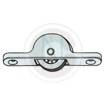 Chariot cimentA OMGE – 50 piA ces avec roue pour portes coulissantes diamètre 18 mm