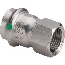 Viega Sanpress Inox Übergangsstück 436636 22mmxrp 1, Stahl Nichtrostend, Mehrkant, Sc-contur