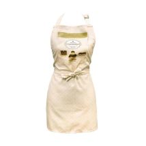 Delantal de cocina Gourmandise Beige – 100% poliéster – 70 x 60 cm