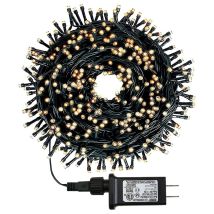 20m 200pcs Led Luci Fatate Albero Di Natale Filo Di Rame Bianco Caldo Verde Scuro
