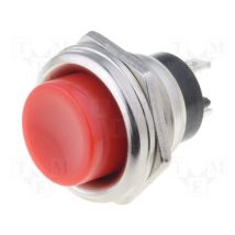 Ninigi – Pulsante di arresto d'emergenza rosso – Ø16mm – 1A/250V AC – Forma rotonda – 50000 cicli