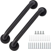 Petites Ecrevisses - 2 Stück Haltegriff Für Bad 40cm Badezimmer Haltegriff Schwarz Sicherheitsgriffe Für Badewanne Dusche