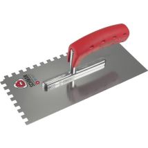 Truelle À Lisser L.280mm L.130mm Dent 6x6 Inox Avec Manche H Va S.0,7mm Swan (par 10)