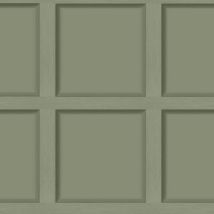 Holden - Olive Green Wood Panel Effect Wallpaper Decor Modern Contemporary