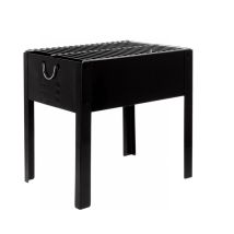 Barbacoa sobremesa BBQ 35,5x24 cm – Negro – Rejilla – 4 patas – Diseño compacto