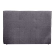 Cabecero De Cama Deco Tapizado En Tela Cama De 180 - Antracita
