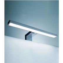Lampada a LED 30 cm Involucro Cromato – 7W 560 Lumen – IP44 – Illuminazione Bagni e Camerini