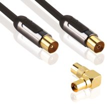 Profigold Prol8703 Kabel Gold Antenne Koaxial M/f Kontakte