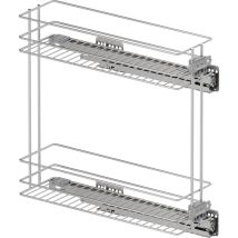 Vauth-sagel Vs Sub Slim Drahtkorb Classic - Rack Unterschrankauszug Für Kb 200mm - Korbablage Aus Stahldraht, Stahl Chrom