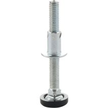 Vasalat Vas143 Vite Regolabile In Altezza Con Manicotto A Innesto M8 X 80, Contenuto Pezzi, Argento/nero, M8x80 / 10 Stück, Set Di 10