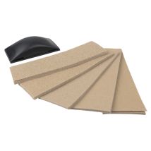 Handschleifer-set 7 X 21 Cm Maß 70 X1 30 Mm, K 40,60,80,100,120 Schleifpapier & Schleifhilfen - Wolfcraft