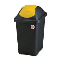 Bidone Immondizia 'multipat' Lt. 60 - Cm 39 X 39 X H.68 - Nero/blu