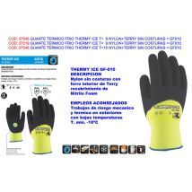 3l - Guanto Termico Freddo Thermy Ice T10 In Nylon E Spugna S/cgf010