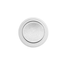 Guarnizione + Filtro Caffettiera Acciaio - Bialetti - 80550605628 - Silicone - Compatibile con Kitty, Venus, Musa, Mia, Fiammetta