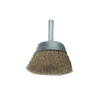 Lessmann - Lessmann Diy Cup Brush With Shank 50mm, 0.25 Brass Wire Les43012607