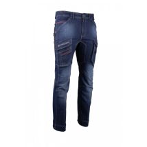 Lma - Pantaloni Multitasche In Denim Elasticizzato - Paddle- Facom - Fxww1040e40