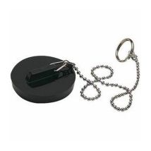 Watts - Industries Sirius 452906 - Stopper Pvc Black With Chain 30cm - 57x61 - Black
