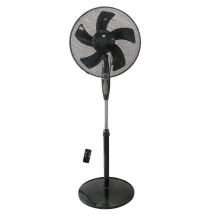 Ventilatore A Piantana Con Telecomando Etesia Nero 45 Watt