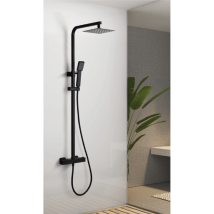 Imex - Conjunto Ducha Termostática Btv013/ng Vigo Negro Mate