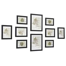 Fotorahmen-set 10 Fotorahmen – Zwei 8" X 10" (20 X 25 Cm), Vier 5" X 7" (13 X 18 Cm), Vier 4" X 6" (10 X 15 Cm), Schwarz Rpf310h