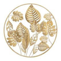 Wanddekoration Mauro Ferretti Goldenes Metall 80 Cm Elegant
