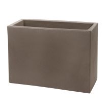 Teraplast - Fioriera Rettangolare Cappuccino 115x50 Cm H 50 Mod. Schio Cassa
