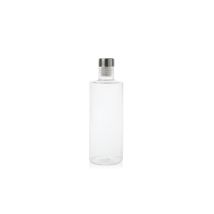 Andrea House - Runde Glasflasche Mit Edelstahlverschluss Mit Tropfschutzschraube Ø8x29cm (1l Fassungsvermögen)