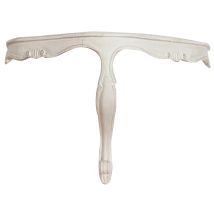 Estante De Pared De Madera Acabado Con Efecto Blanco Envejecido Talla L50xpr24xh34 Cm Made In Italy
