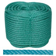Cuerda de polietileno 100m 18mm – Resistencia 3060Kg – Ideal para agricultura, pesca, camping y bricolaje – Rollo verde